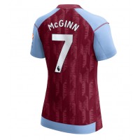 Camisa de Futebol Aston Villa John McGinn #7 Equipamento Principal Mulheres 2023-24 Manga Curta